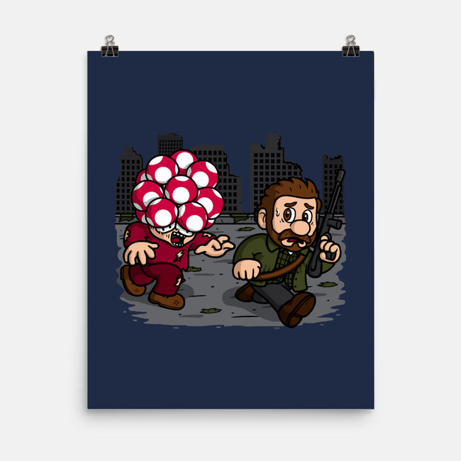 Evil Mushroom-none matte poster-Raffiti