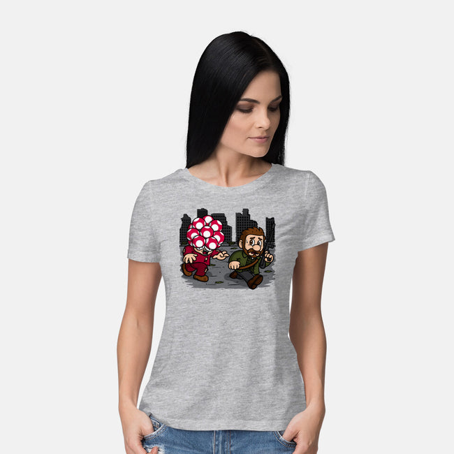 Evil Mushroom-womens basic tee-Raffiti