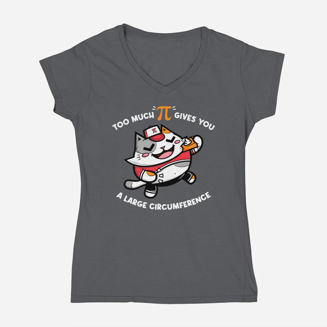 Too Much Pi-womens v-neck tee-krisren28