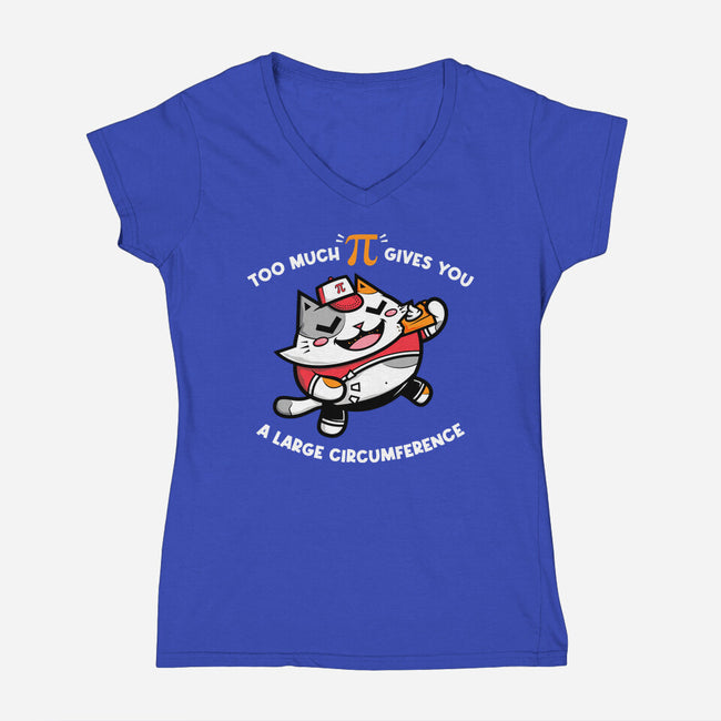 Too Much Pi-womens v-neck tee-krisren28