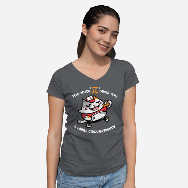 Too Much Pi-womens v-neck tee-krisren28