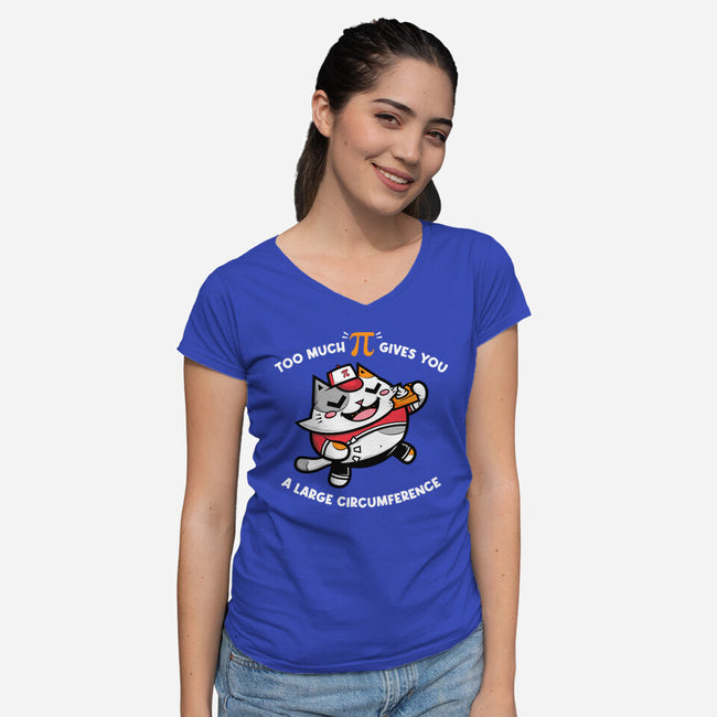 Too Much Pi-womens v-neck tee-krisren28
