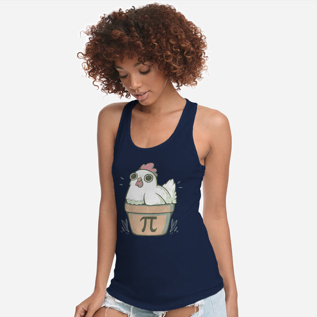 Chicken Pot Pi-womens racerback tank-xMorfina