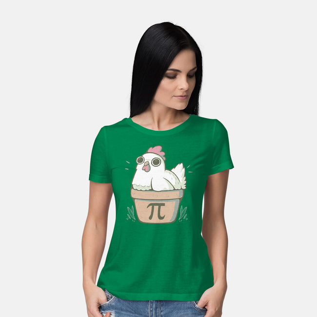 Chicken Pot Pi-womens basic tee-xMorfina