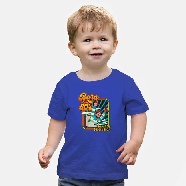 Raised By Television-baby basic tee-tobefonseca