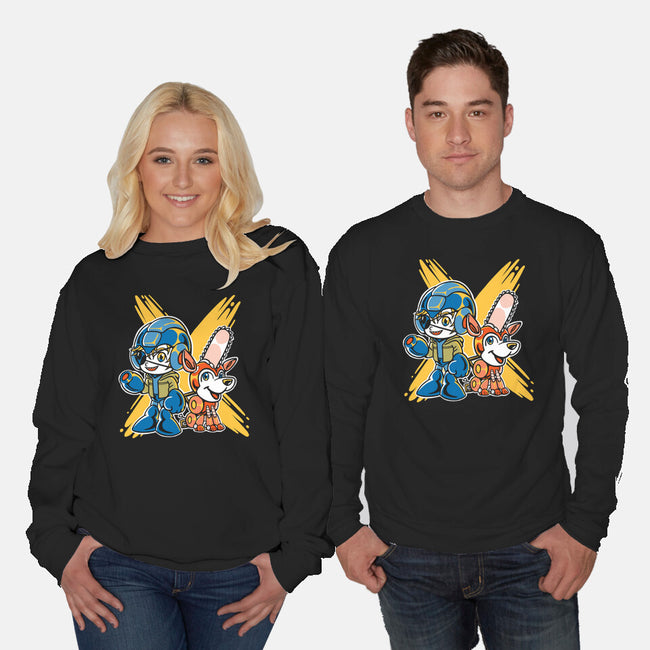 Mega Chainsaw-unisex crew neck sweatshirt-estudiofitas