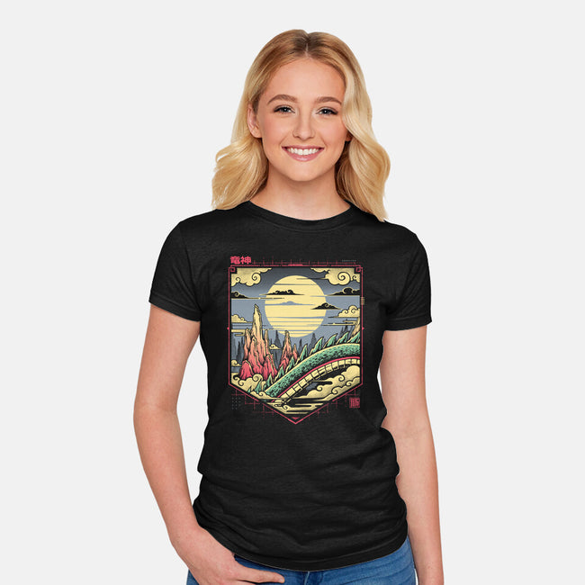 Dragon Kingdom-womens fitted tee-StudioM6