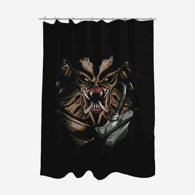 Hunter Of The Universe-none polyester shower curtain-Diego Oliver