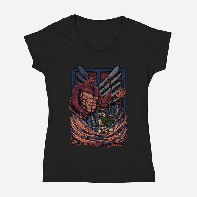 Levi's Brutality-womens v-neck tee-alanside