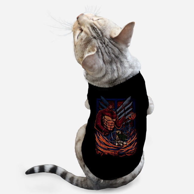 Levi's Brutality-cat basic pet tank-alanside