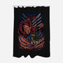 Levi's Brutality-none polyester shower curtain-alanside