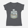 Adopt A Panda-womens v-neck tee-xMorfina