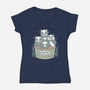 Adopt A Panda-womens v-neck tee-xMorfina