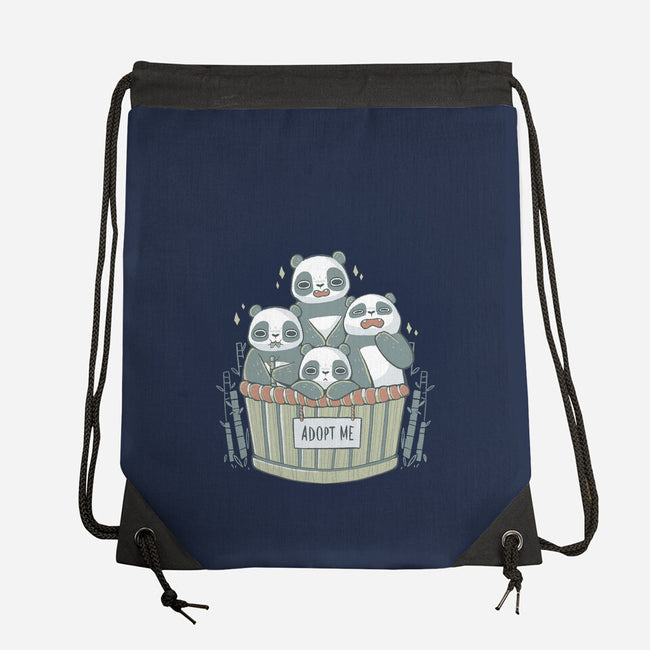 Adopt A Panda-none drawstring bag-xMorfina