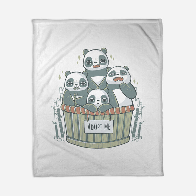 Adopt A Panda-none fleece blanket-xMorfina