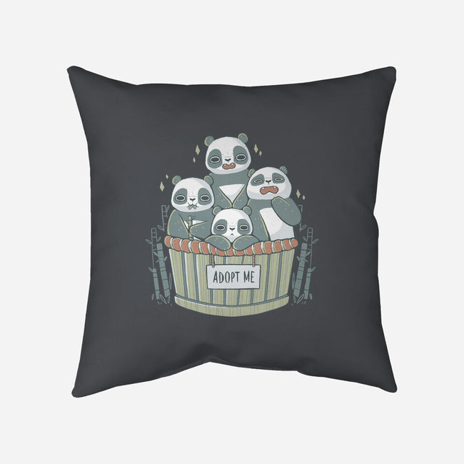 Adopt A Panda-none removable cover w insert throw pillow-xMorfina