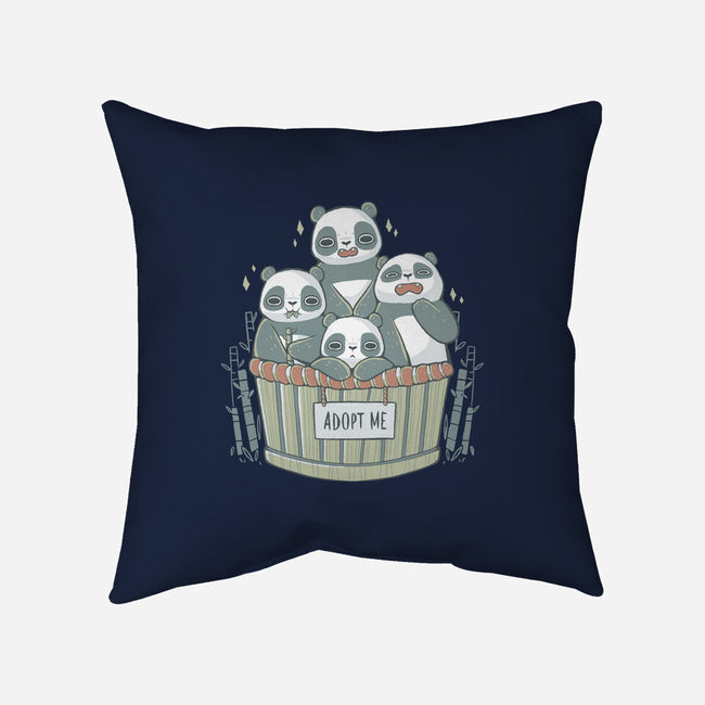 Adopt A Panda-none removable cover w insert throw pillow-xMorfina