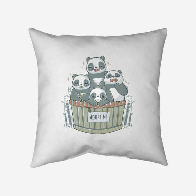 Adopt A Panda-none removable cover w insert throw pillow-xMorfina