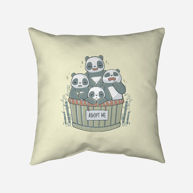 Adopt A Panda-none removable cover throw pillow-xMorfina
