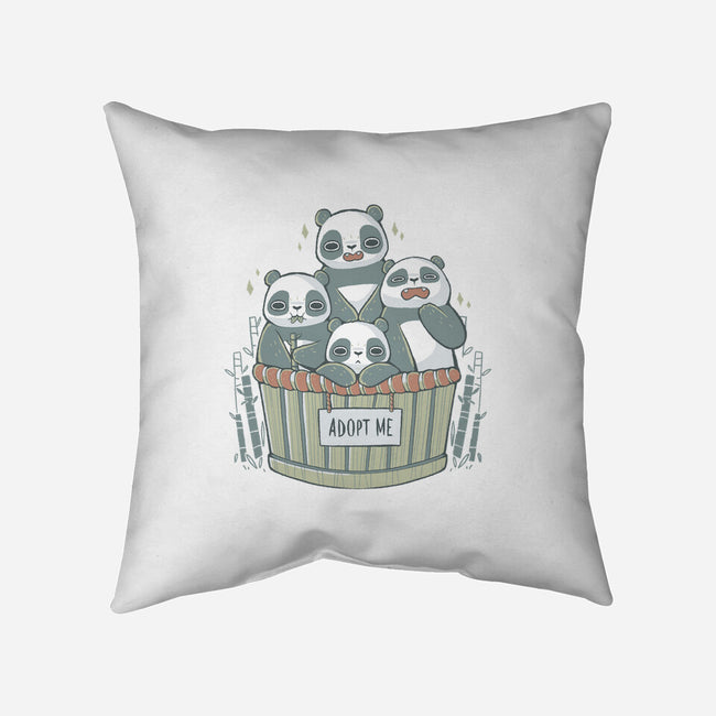 Adopt A Panda-none removable cover throw pillow-xMorfina