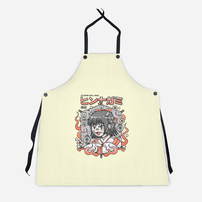 Evil Doll Yokai-unisex kitchen apron-Bear Noise