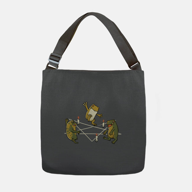 Dancing Frog-none adjustable tote bag-tobefonseca