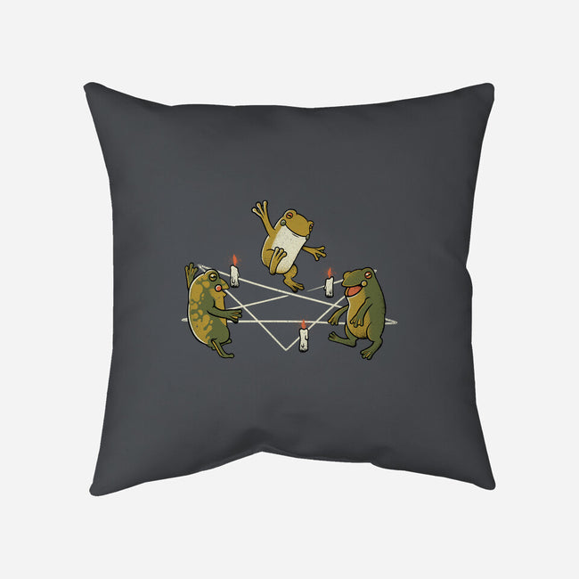 Dancing Frog-none removable cover w insert throw pillow-tobefonseca