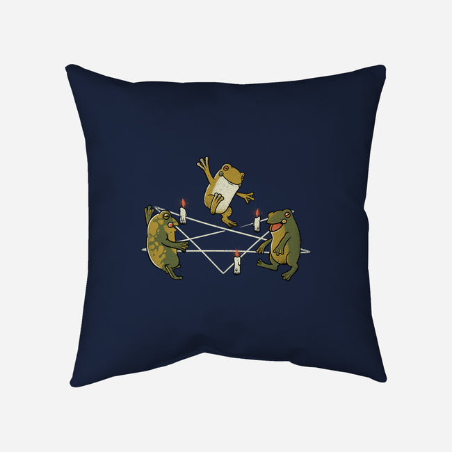 Dancing Frog-none removable cover w insert throw pillow-tobefonseca