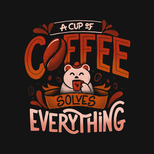 Coffee Solves Everything-none glossy sticker-eduely