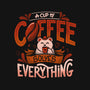 Coffee Solves Everything-unisex basic tank-eduely