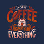 Coffee Solves Everything-none adjustable tote bag-eduely