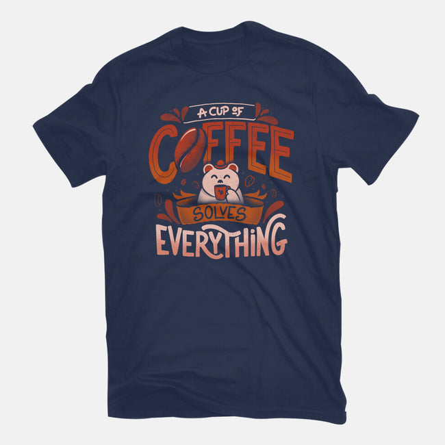 Coffee Solves Everything-youth basic tee-eduely