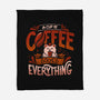 Coffee Solves Everything-none fleece blanket-eduely