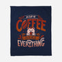 Coffee Solves Everything-none fleece blanket-eduely