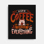 Coffee Solves Everything-none stretched canvas-eduely