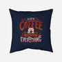 Coffee Solves Everything-none removable cover w insert throw pillow-eduely