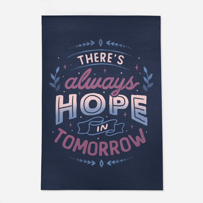 There's Always Hope In Tomorrow-none indoor rug-tobefonseca