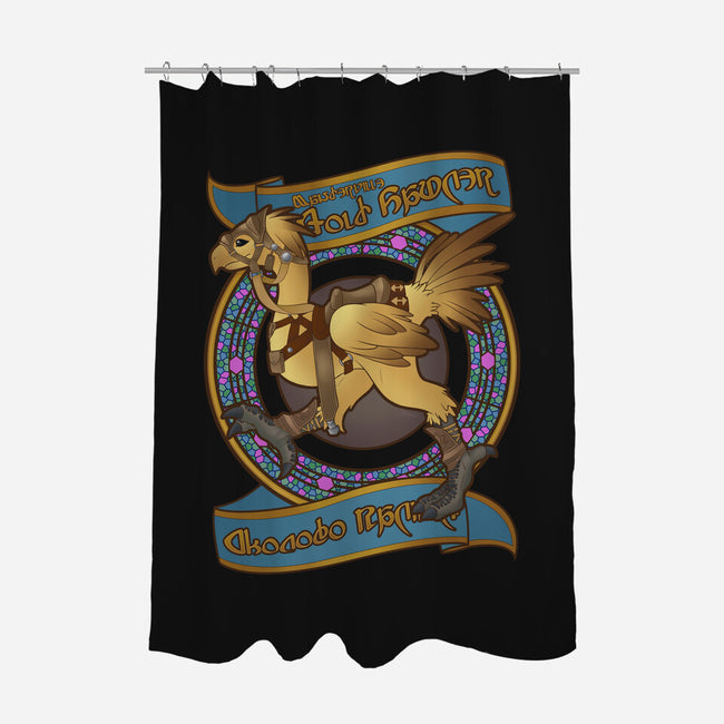 Chocobo Races-none polyester shower curtain-Sarya