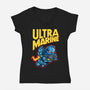 UltraBro-womens v-neck tee-demonigote