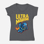 UltraBro-womens v-neck tee-demonigote