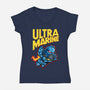 UltraBro-womens v-neck tee-demonigote
