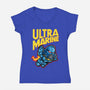 UltraBro-womens v-neck tee-demonigote