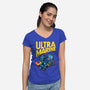 UltraBro-womens v-neck tee-demonigote