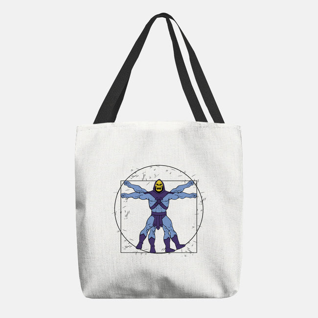 Vitruvian Master Skeletor-none basic tote bag-Melonseta