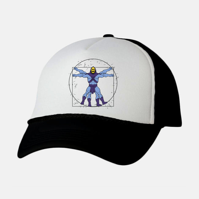 Vitruvian Master Skeletor-unisex trucker hat-Melonseta