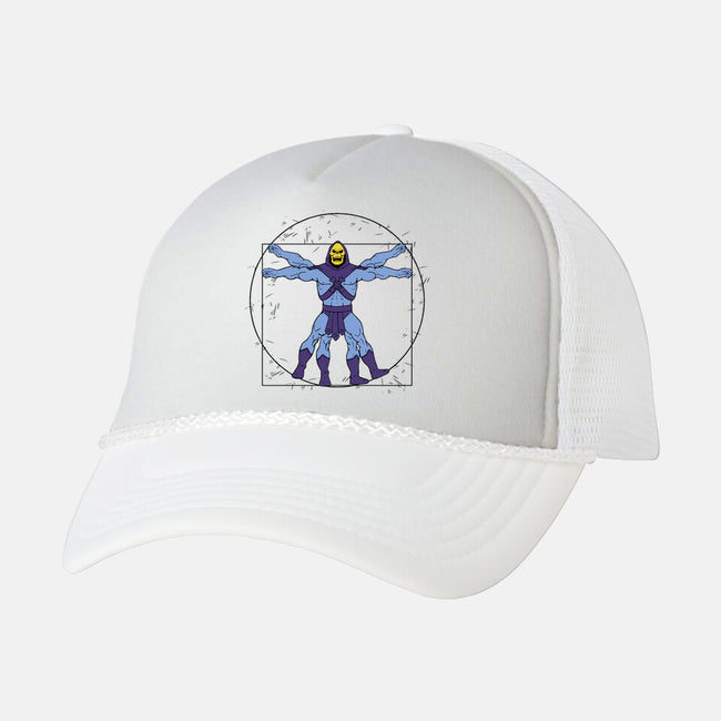 Vitruvian Master Skeletor-unisex trucker hat-Melonseta