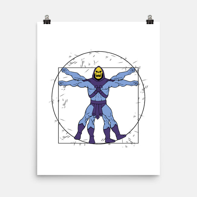 Vitruvian Master Skeletor-none matte poster-Melonseta