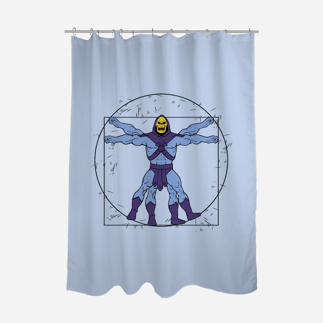 Vitruvian Master Skeletor-none polyester shower curtain-Melonseta