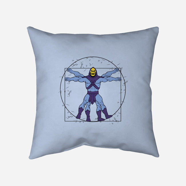 Vitruvian Master Skeletor-none removable cover throw pillow-Melonseta