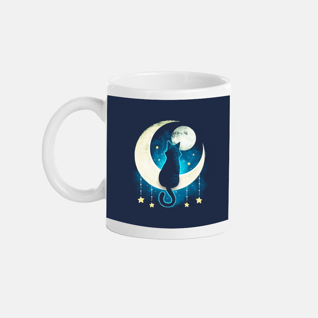 Black Moon Cat-none mug drinkware-Vallina84